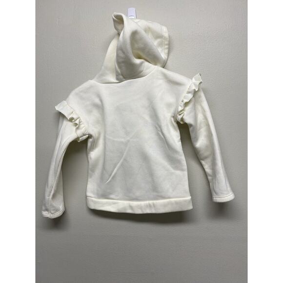 Disney Frozen 2Toddler Girls Elsa Cozy Fleece Pullover Sweatshirt White Small 6X - Picture 2 of 8